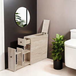Hanah Home Armario de Baño Calencia - Travertino